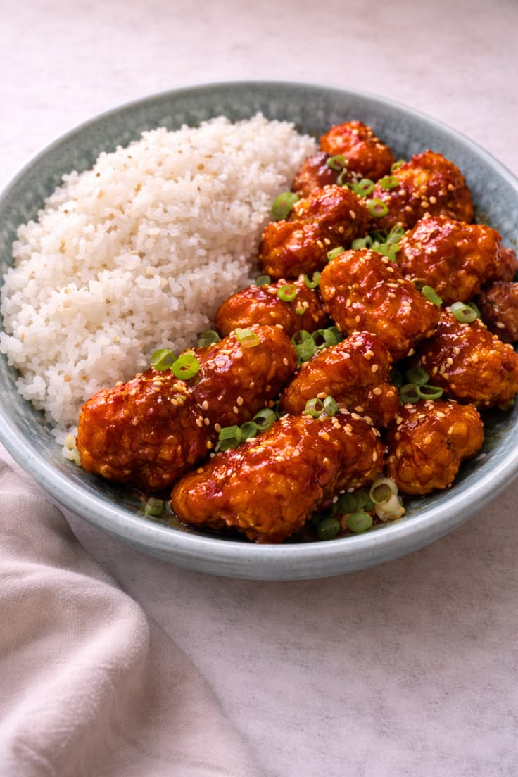 Sweet and Sour Chicken Rice Bowl